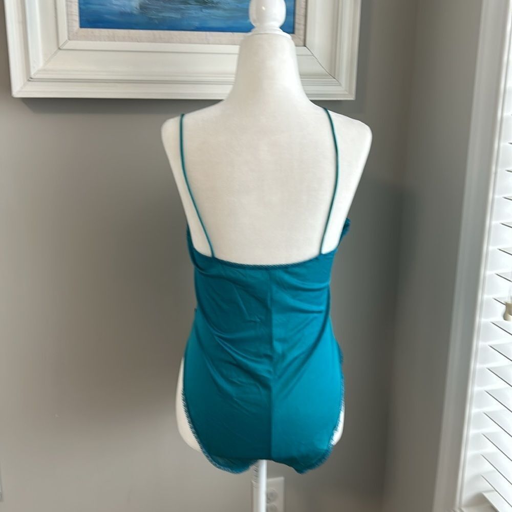 Vintage Alana Gale Intimates Teddy Romper Lace High Cut Nylon Bodysuit Robe Set - Picture 7 of 16